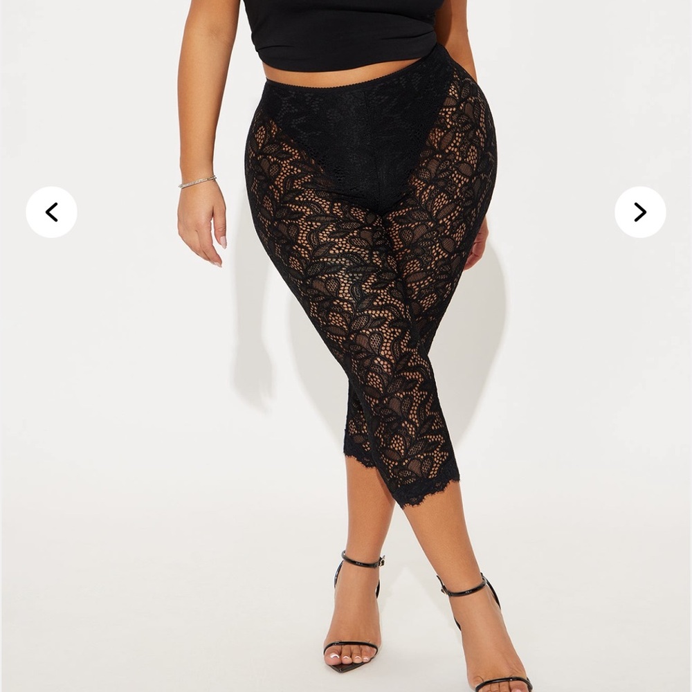 Fashion Nova Black Lace Leggings